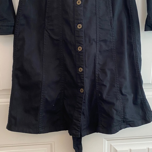 Boden Women's Black‎ Denim Long Sleeve Dress w Belt Size 2R EUC - Picture 3 of 10